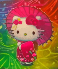 Asian Hello Kitty Paint By Number