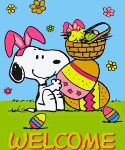 It’s The Easter Beagle Charlie Brown Paint By Number