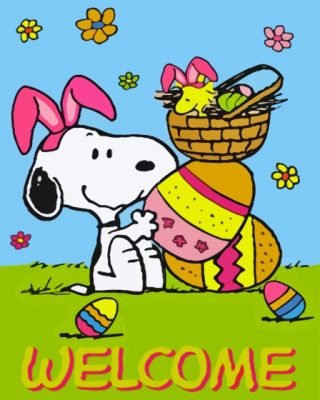 It’s The Easter Beagle Charlie Brown Paint By Number