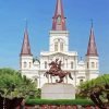 Jackson Square Louisiana Paint By Number