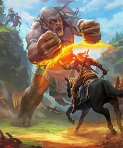 Mad cyclops giant paint by numbers