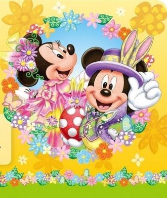 Mickey and Minnie Easter Paint By Number