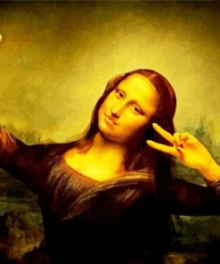 Mona Lisa Selfie Paint By Number