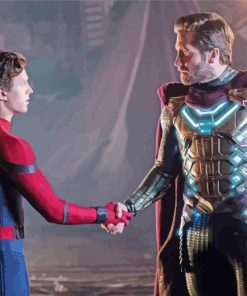 Mysterio And Spiderman Paint By Number