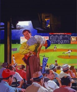 Norman Rockwell Baseball Paint By Number