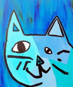Picasso Blue Cat Paint By Number