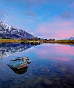 Queenstown Lake At Sunset Paint By Number