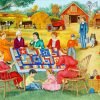 Quilters In Farm Paint By Number
