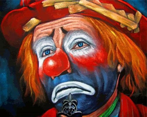 Sad Clown Art Paint By Number