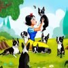Snow White And Boston Terrier Paint By Number