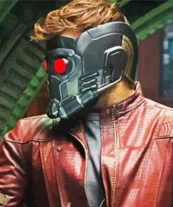 Star Lord With Mask Paint By Numbers art