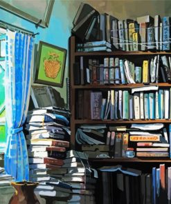 Studio Ghibli Library Paint By Number