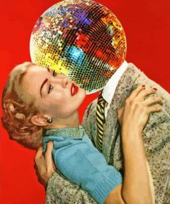 The Spaghetti Moon And Disco Ball Boyfriend Paint By Number