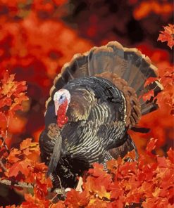 Turkey In Fall Paint By Numbers