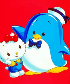 Tuxedo Sam And Hello Kitty Paint By Number