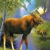 Wild Moose Paint By Numbers