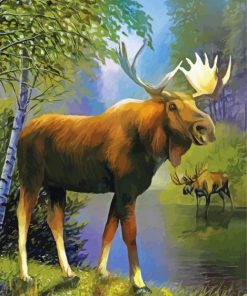 Wild Moose Paint By Numbers