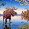 Wildlife Moose Paint By Number