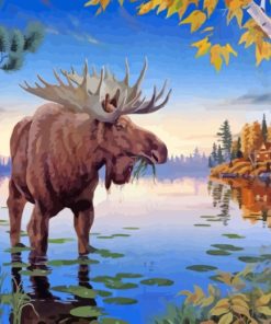 Wildlife Moose Paint By Number