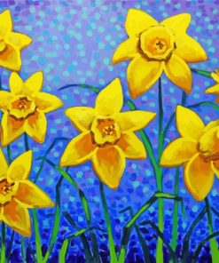 Yellow Daffodils Flowers Paint By Number