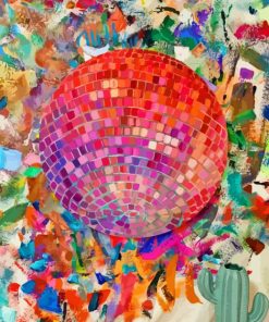 Abstract Disco Ball Paint By Number