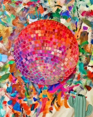Abstract Disco Ball Paint By Number