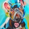 Abstract French Bulldog Paint By Number