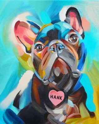 Abstract French Bulldog Paint By Number
