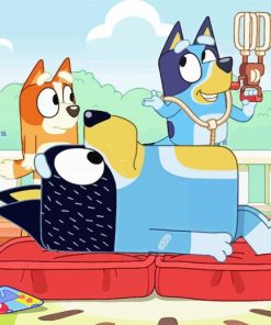 Aesthetic Bluey Beach Paint By Number