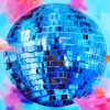 Blue Disco Ball Paint By Number