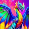 Aesthetic Colorful Dragon Paint By Number