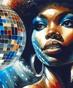 Afro Disco Ball Paint By Number