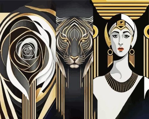 Art Deco Paint By Number
