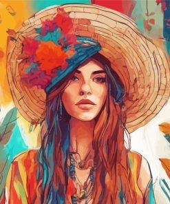 Boho Lady Paint By Number