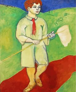 Boy With A Butterfly Net Paint By Number
