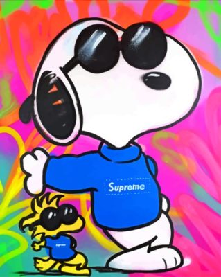 Supreme Snoopy Paint By Numbers art