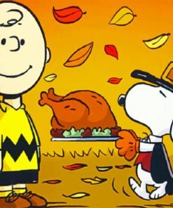 Charlie Brown Thanksgiving Paint By Numbers art