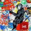 Colorful Banksy Monkey Paint By Number