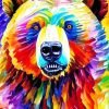 Colorful Bear Animal Paint By Number