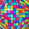 Colorful Disco Ball Art Paint By Number