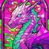 Colorful Dragon Mosaic Paint By Number
