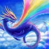 Flying Colorful Dragon Paint By Number