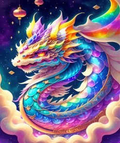 Colorful Dragon Paint By Number