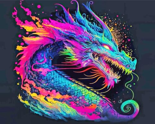 Aesthetic Dragon Paint By Number