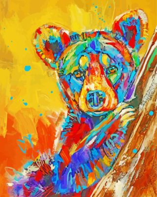 Colorful Bear Art Paint By Number art