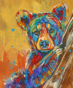 Little Colorful Bear Paint By Number