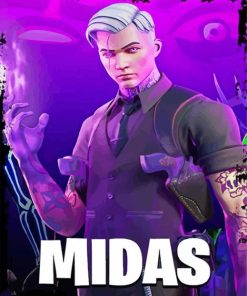 Cool Midas Fortnite Paint By Number