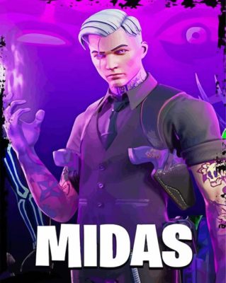 Cool Midas Fortnite Paint By Number