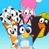 Cute Bluey Characters Paint By Number