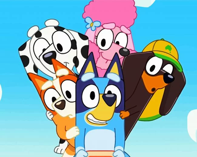 Bluey Disney Junior Bluey Watch Cartoon Cute Bluey Characters